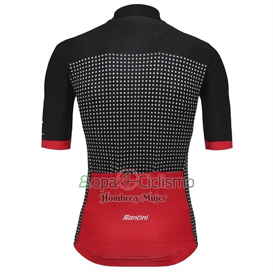 Tour de Suisse Helvetia Ropa Ciclismo Culotte Corto 2018 Hombre Mangas Cortas Negro Rojo